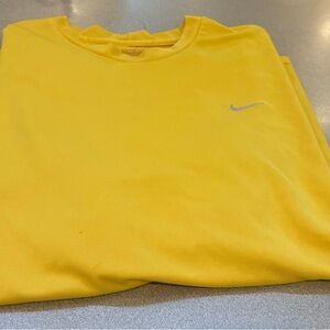 Nike Yellow Dri Fit long sleeve